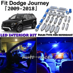 10x Blue LED Interior Lights Package Kit For 2009 - 2016 2017 2018 Dodge Journey - Picture 1 of 9