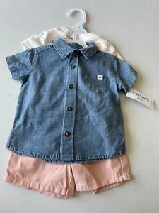 Carters Baby Boy Size 6M 3 Piece Short Outfit - Picture 1 of 5