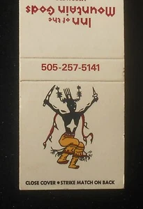 80er Jahre? Gasthaus der Berggötter Hungriger Indianer Mescalero Fast neuwertig Otero Co Streichholzheft - Bild 1 von 1