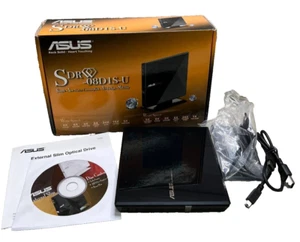 ASUS USB 2.0 EXTERNAL SLIM DVD±R/RW DRIVE MODEL: SDRW-08D1S-U - Picture 1 of 5