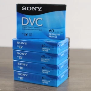 NUEVO PAQUETE DE 5 casetes de video digital Sony DVM60PRR Premium MiniDV 60 min DVC sellados - Imagen 1 de 9