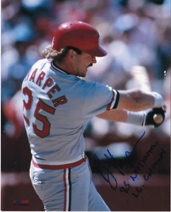 BRIAN HARPER ST. LOUIS CARDINALS 1985 NL CHAMPS ACTION SIGNED 8x10 - Picture 1 of 1
