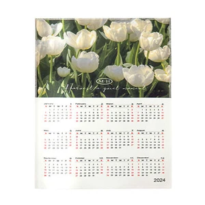 Fine Workmanship Calendar Hanging Cloth 2024 Wall Tapestry with Soft Material - Picture 1 of 10