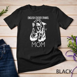English Cocker Spaniel Mom Dog Unisex T-shirt - Picture 1 of 15