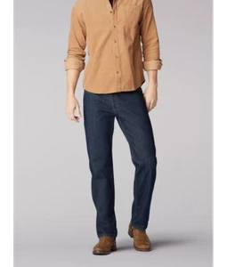 NWT Lee Men's Relaxed Fit Straight Leg Jeans Dark Blue (Zion) Various Sizes - Picture 1 of 3