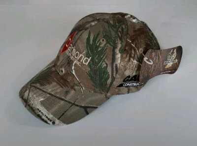 REAL TREE "DIAMOND EQUIPMENT" CAMO HUNTING CAP ONE SIZE FITS MOST NEW  - Image 1 of 4