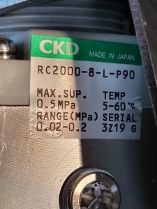 CKD RC2000-8 RC2000-8-L-P90 REINRAUMREGLER (R3S2.6B1) - Bild 1 von 4