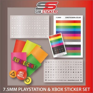 Juego de pegatinas redondas de 7,5 mm para PlayStation/Xbox/PC para simulador iRacing/AC MM - Imagen 1 de 6