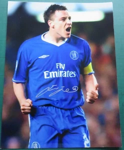 John Terry signiert Chelsea großes Foto AFTAL COA Legende - Bild 1 von 1
