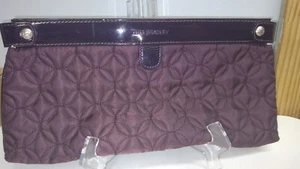 Vera Bradley Purple Quilted Clutch/Make Up Travel Bag - Picture 1 of 24