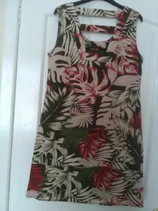 tu dress,linen mix size 10,lined - Picture 1 of 3