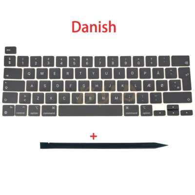 Laptop Danish Keycaps For Macbook Pro Retina 13" M1 A2338 Key Cap Keyboard 2020 - Image 1 of 4