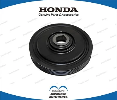 Honda Acura Accord Odyssey Pilot MDX Genuine Crankshaft Pulley13810-RJA-003 - Image 1 of 2