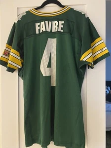 Green Bay Packers Jersey Men’s Size Large Wilson #4 Brett Favre Vintage - Picture 1 of 7