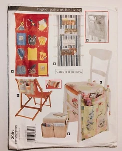Vogue Patterns for Living 2081 Pocket Accessories Organizers Uncut - Picture 1 of 4