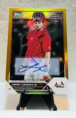 2023 Topps Pro Debut - Jimmy Crooks III #PD-177 Gold Foil 38 /50 (RC) - Image 1 of 3