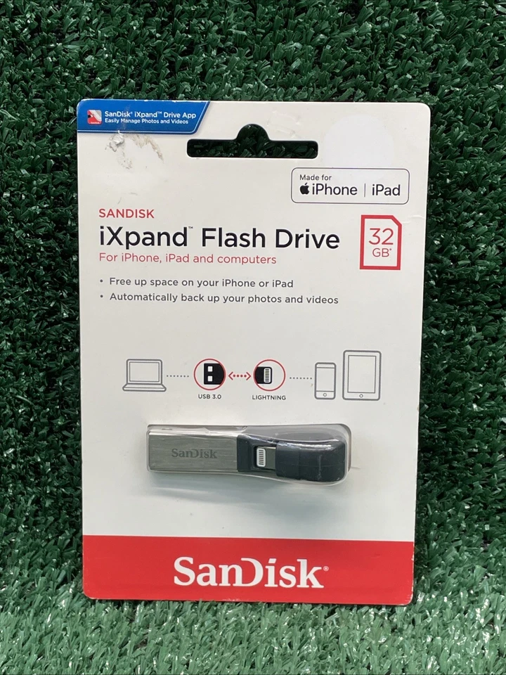 Sandisk iXpand Flash Drive 128GB USB 3.0 for iPhone/iPad SDIX30C New Sealed - Image 1 of 4