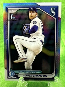 Hunter Cranton - Refractor - 2024 Bowman Chrome Draft #BDC-144 Mariners - Picture 1 of 12