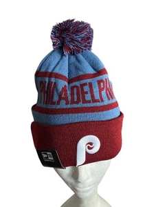 Philadelphia Phillies New Era Beanie Knit Pom Winter MLB Hat NEW - Picture 1 of 5