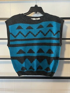 Damen Vintage Russ Petites Large Weste, 80er Jahre Motiv, B11 - Bild 1 von 7