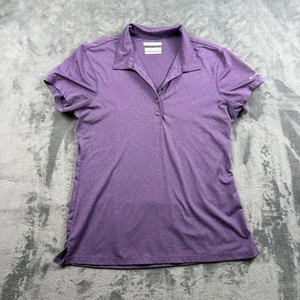 Camisa polo Columbia Omni-Wick para mujer golf púrpura manga corta - talla mediana - Imagen 1 de 6