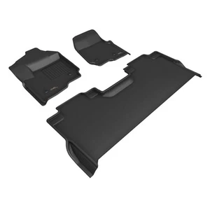 For 2017-2024 FORD F-250 350 450 550 CREW CAB Floor Mat KAGU BLACK R1 R2 - Picture 1 of 4