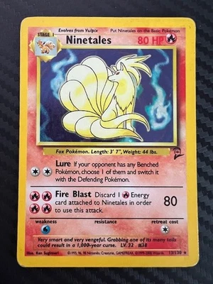 Pokémon TCG Ninetales Base Set 2 Holo Unlimited Rare Card 13/130 HP - Image 1 of 2