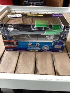 Rare 55 Chevy Bel-Air Black and Green Build It Kit New 1:18 & 1:64/SC. NIB - Picture 1 of 11