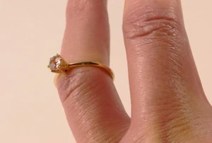 ANELLO SOLITARIO IPPOLITA ORO GIALLO 18K ROCK CANDY MINI PIETRA SINGOLA QUARZO US-7 - Foto 1 di 9