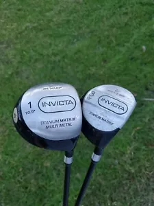 Dunlop Invicta 10.5* 1 Driver & 15° 3 Club Titanium Matrix RH Mid-Firm Graphite - Picture 1 of 5