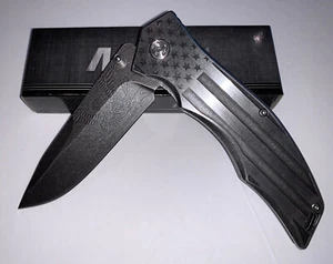 MTech USA - "Proud American" Patriotic SA Knife -MX-A849AE Aluminum Flag Handle - Picture 1 of 6