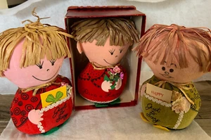 3 Vintage 1966 Western Union Dolly Gram "Just To Say" Plus 1 Original Box - Picture 1 of 10