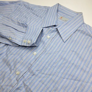 Missoni 17 / 43 Blue Orange Men's Button Front Long Sleeve Dress Shirt - Picture 1 of 5