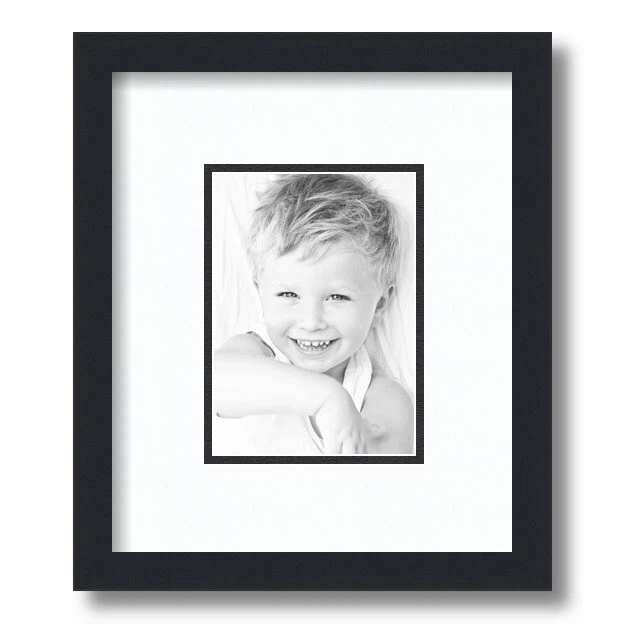 Marco de fotos ArtToFrames negro mate 9x11 con doble alfombrilla de 2", apertura de 5x7 Foto 1 de 1