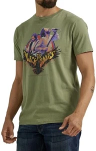 Camiseta para hombre Wrangler® manga corta The Black Crowes banda gráfica verde talla 3XL - Imagen 1 de 2