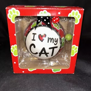 I Love My Cat von Burton & Burton Weihnachtsdeko Ornament B17 - Bild 1 von 3