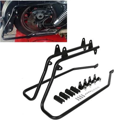 Saddlebags Saddle Bag Conversion Brackets w/ Hardware For Harley Softail 84-17 - Image 1 of 4