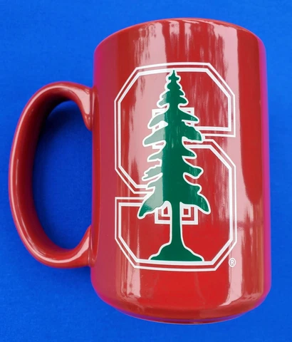 STANFORD UNIVERSITY CARDINAL 12 Oz. Coffee Cup  "Fear The Tree" Tea Mug NCAA Cover