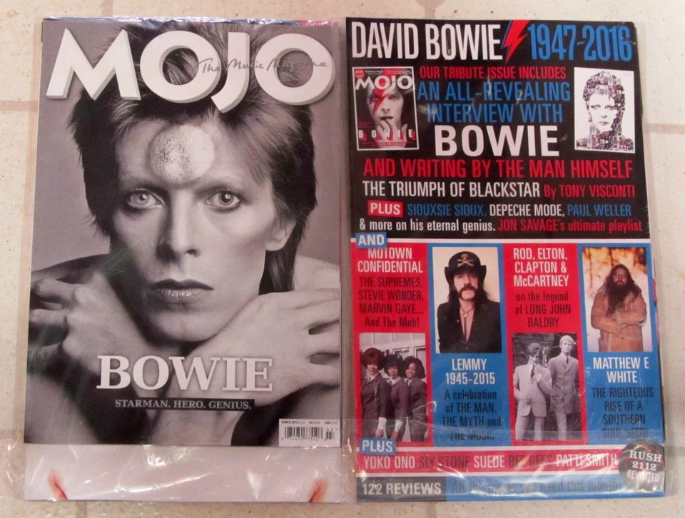 RUSH 2112 REVISIT Magazine March 2016 DAVID BOWIE Starman HERO TRIBUTE + Posters - Image 1 of 1