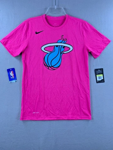 New Miami Heat Nike Earned Edition Essential Logo T-Shirt Men's Vice 2018/19 NBA Cover