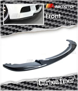Carbon Fiber 3D Front Bumper Lip Spoiler fits BMW F20 pre-LCI 1-Series M Sport - Picture 1 of 3