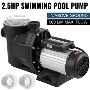 2.5HP Swimming Pool Pump In/Above Ground w/ Motor Strainer Filter Basket - Picture 1 of 16