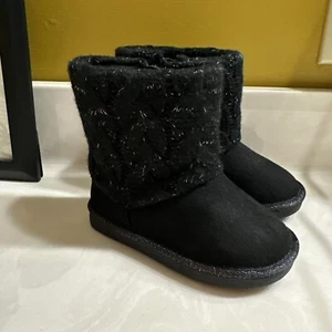 Jumping Beans Reagann Toddler Girls Winter Boots, Size 9T, Black - Picture 1 of 6