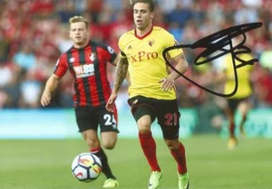 WATFORD: KIKO FEMENIA SIGNED 6x4 ACTION PHOTO+COA - Picture 1 of 1