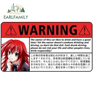 EARLFAMILY 5.1" Devil High School DXD Rias Gremory Car Stickers JDM DIY decorate - Imagen 1 de 39