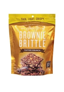 🟡 New Sheila G's Brownie Brittle Toffee Crunch Snack Chocolate Thins Bag 4oz - Picture 1 of 3