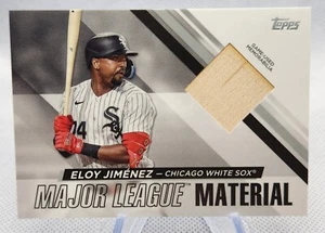 2024 TOPPS SERIES 1 ELOY JIMENEZ GAME USED BAT RELIC MAJOR LEAGUE MATERIAL - Picture 1 of 2
