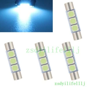 4x For Mazda CX-9 CX9 2007-2023 Interior Sun Visor Cover Led Light Lamp Ice Blue - Picture 1 of 1