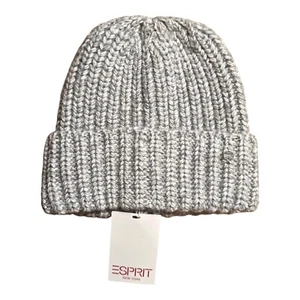 Esprit Damen Mütze Beanie OneSize Grau Einheitsgröße - Picture 1 of 3