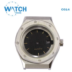 Original Vintage Reloj Suizo Estuche Acero Inoxidable Impermeable #C014# - Imagen 1 de 4